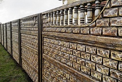 Декоративная покраска бетонных заборов в Бобруйске