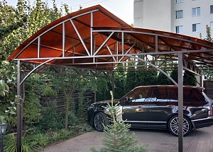 Двух-уровневый навес под автомобиль
