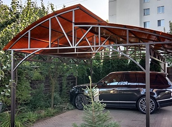 Двух-уровневый навес под автомобиль