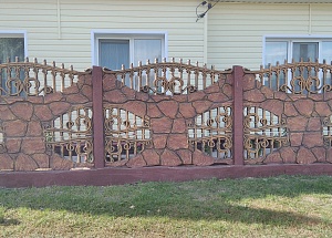 Забор "Камень" для загородного участка