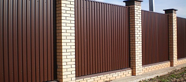 Заборы комбинированные